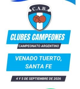 Venado Tuerto será la sede del Campeonato Argentino de Clubes Campeones de Bochas