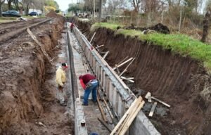 Avanza un emisario clave en Venado Tuerto, obra enmarcada en el Plan Director de Desagües Pluviales