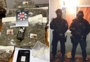 Allanamientos en Rufino por microtráfico y detención de una mujer con más de 3 kilos de marihuana