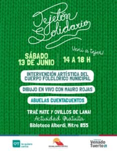 Nueva edición del “Tejetón Solidario” en Venado Tuerto
