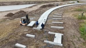 Continúan avanzando las obras en el Área Recreativa Norte de Venado Tuerto
