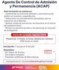 Inscripción abierta: Nueva capacitación para “patovicas” en Venado Tuerto