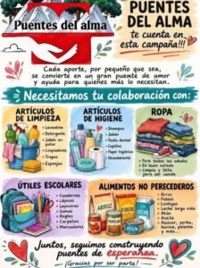 Llamado a la solidaridad de Venado Tuerto y la región: “Puentes del Alma” lanzó una nueva campaña solidaria para Salta y Jujuy