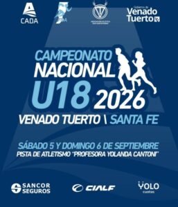 Venado Tuerto se prepara para recibir el Campeonato Nacional de Atletismo U18 2026