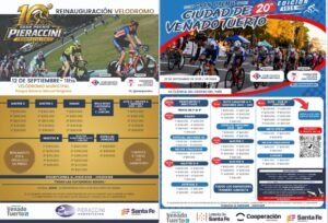 Provincia y Municipio reinauguran el Velódromo Municipal de Venado Tuerto con una doble jornada de ciclismo