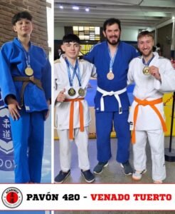 El judo de Venado Tuerto brilló en la Copa Kodokan con una cosecha de medallas de oro